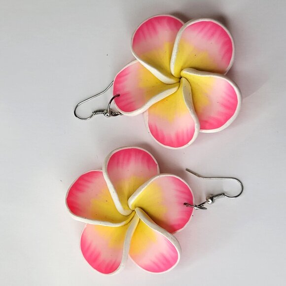 Colorful Floral Earrings Light Flower Earrings - Picture 1 of 7